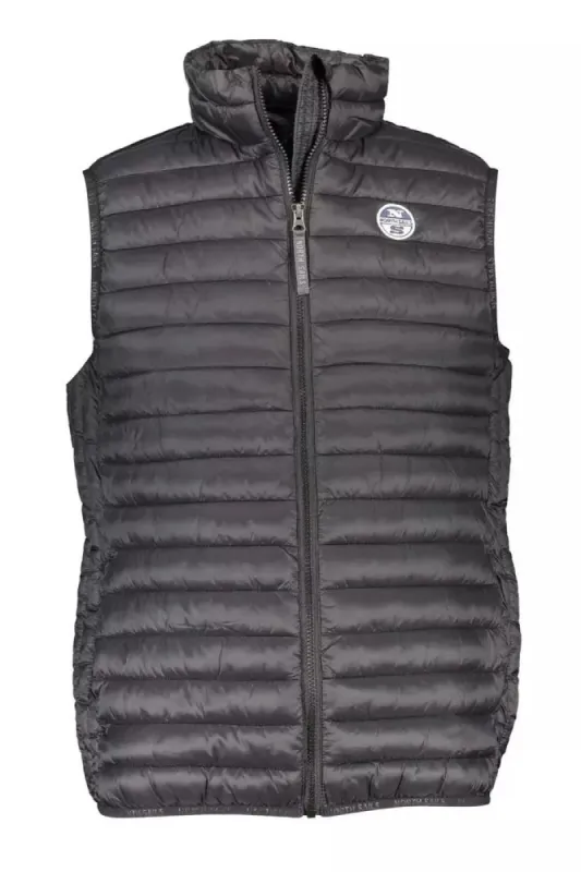 Black Polyamide Men Jacket sold by Louxly