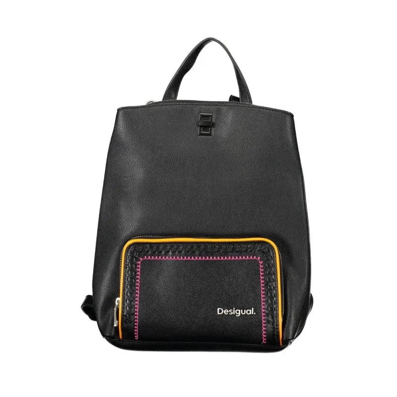 Elegant Black Multi-Compartment Backpack sold by Louxly