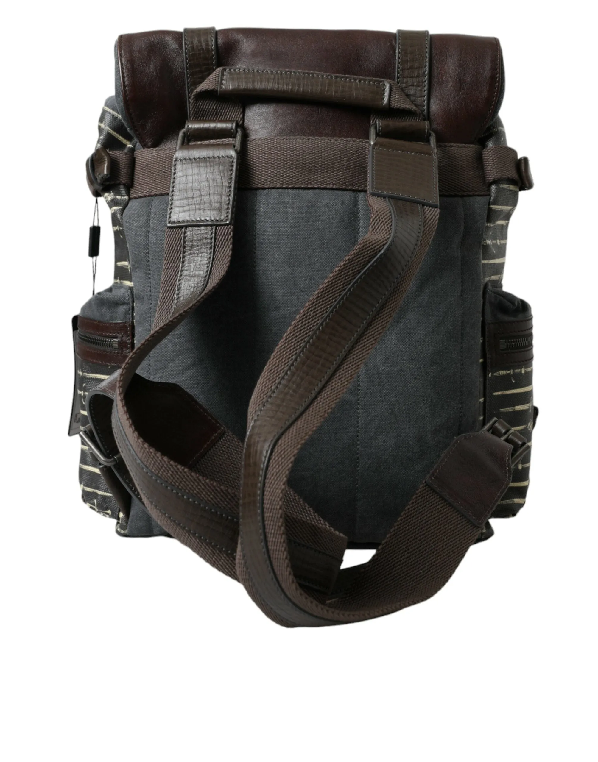 Elegant Canvas Leather Rucksack sold by Louxly product image thumbnail 3
