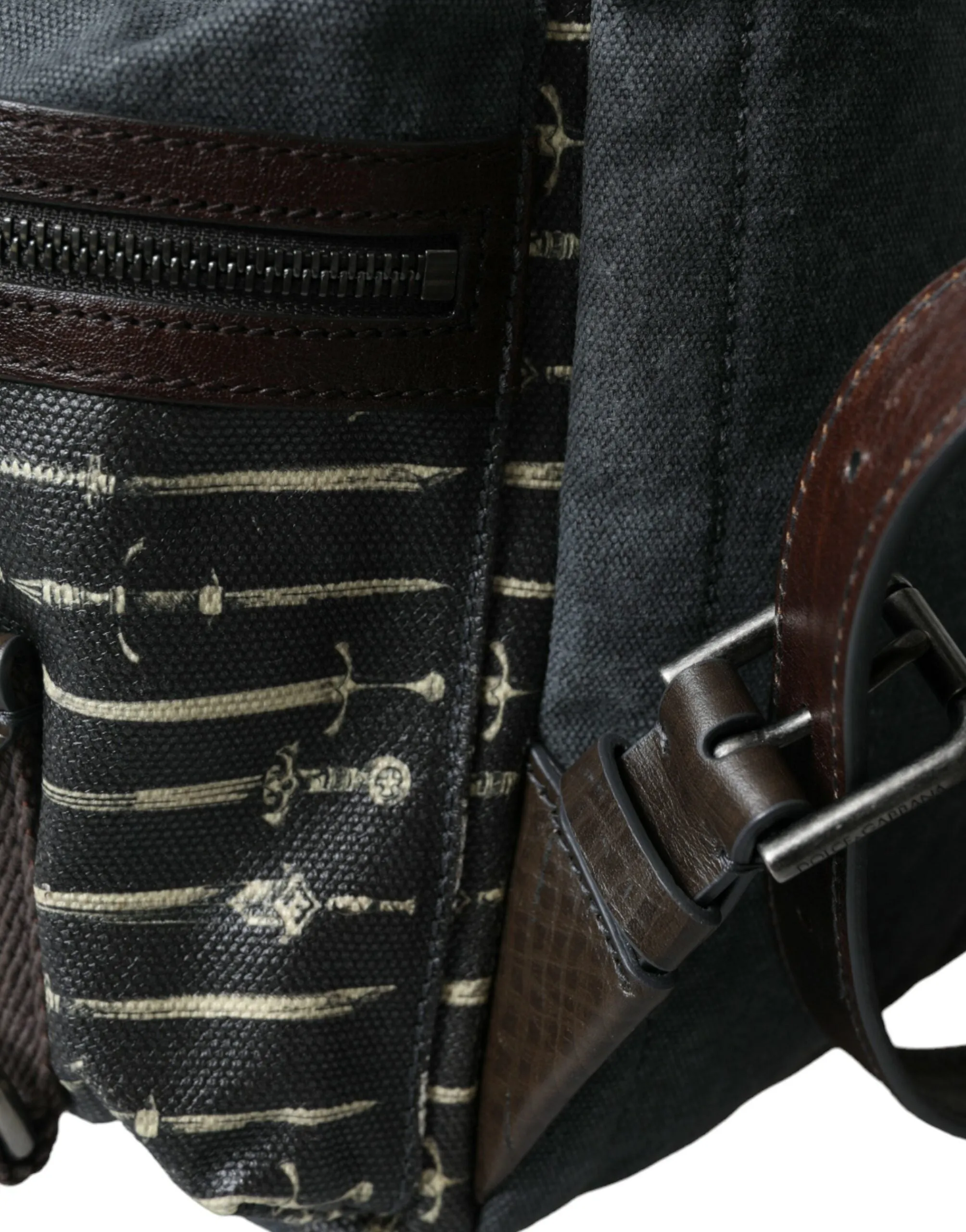 Elegant Canvas Leather Rucksack sold by Louxly product image thumbnail 5