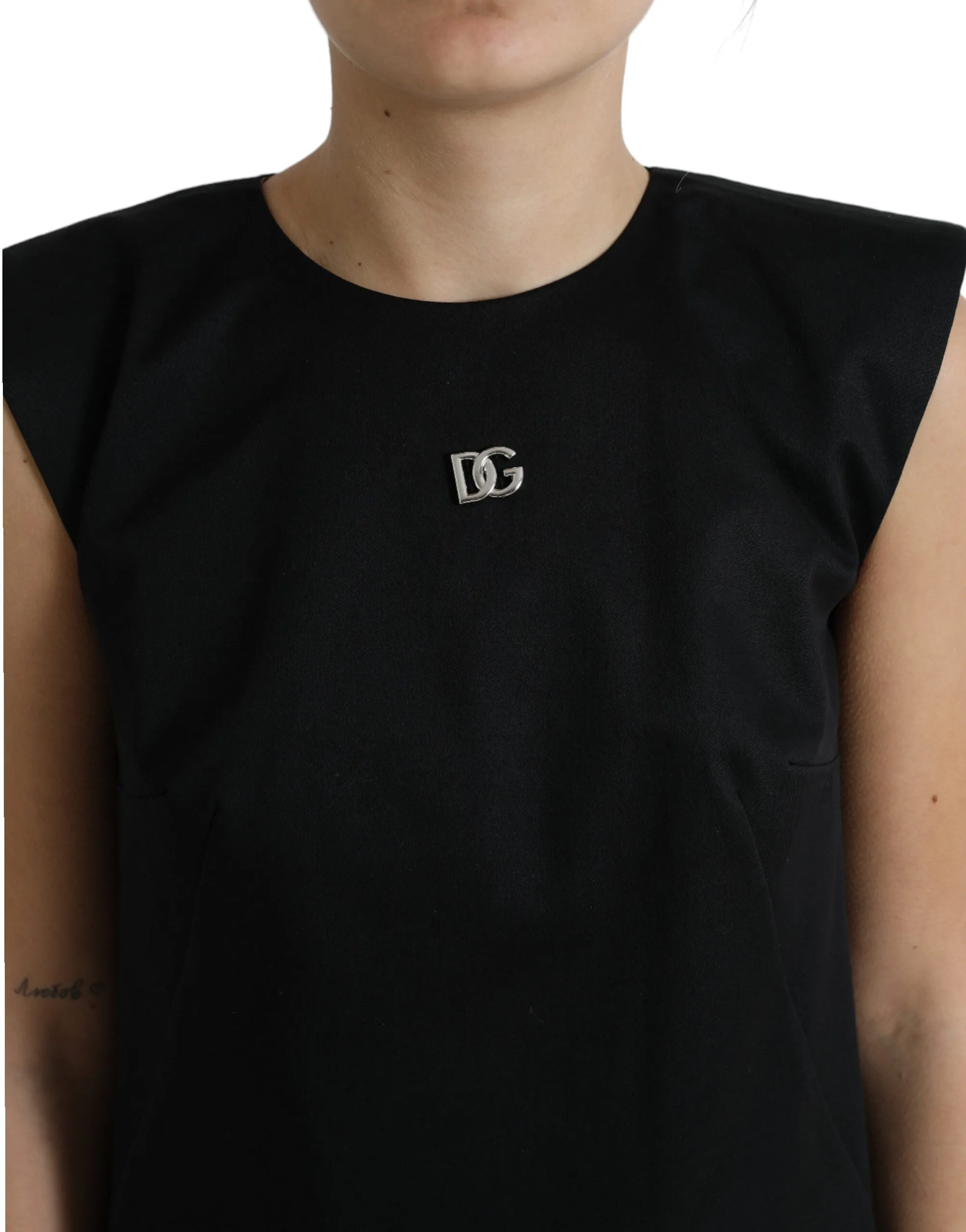 Elegant Sleeveless Shift Mini Dress sold by Louxly product image thumbnail 4