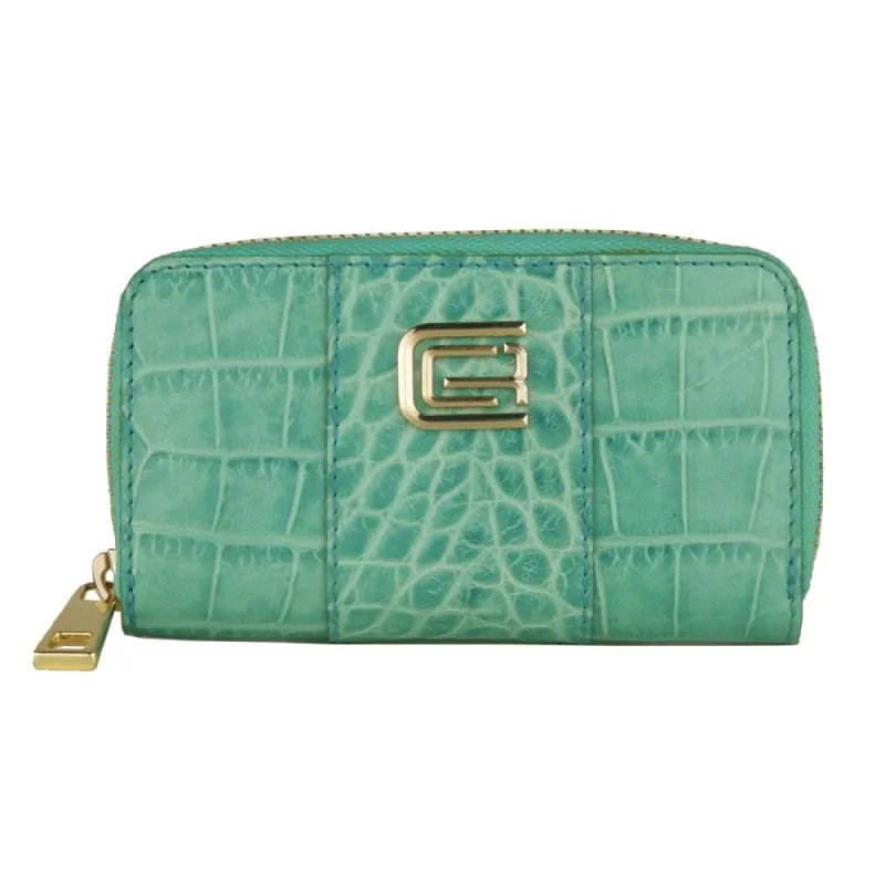 Light Blue Calfskin Women Keychain sold by Louxly