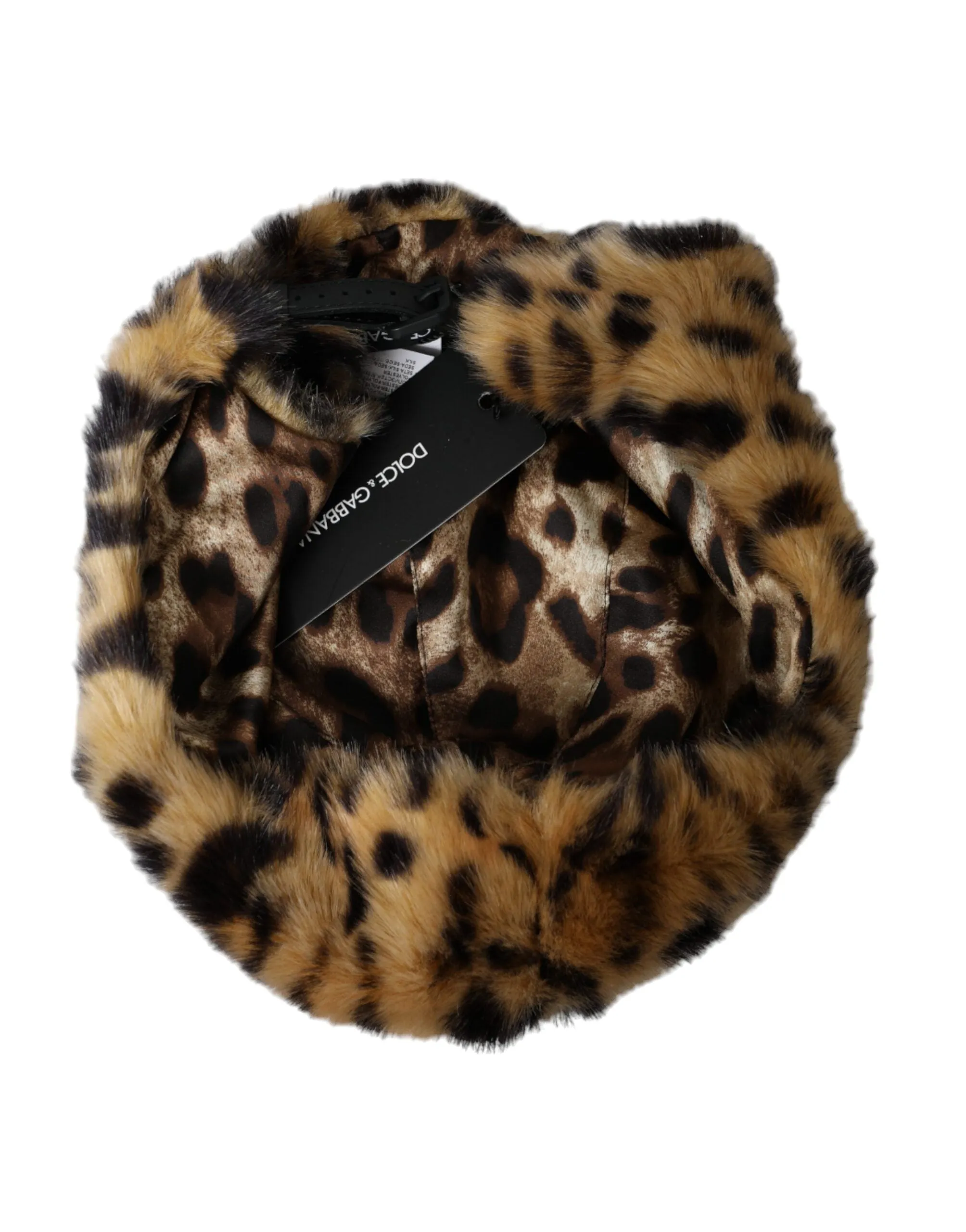 Brown Leopard Fur Women Bucket Hat sold by Louxly product image thumbnail 5