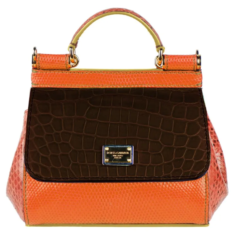 Multicolor Leather Di Crocodile Handbag sold by Louxly