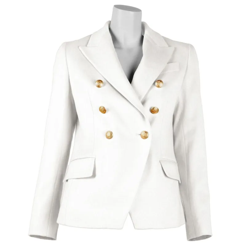White Wool Vergine Suits & Blazer sold by Louxly
