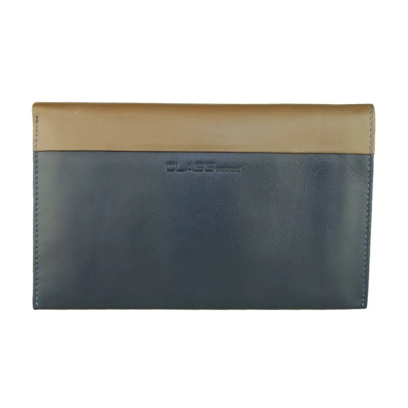 Blue Leather Men Wallet sold by Louxly