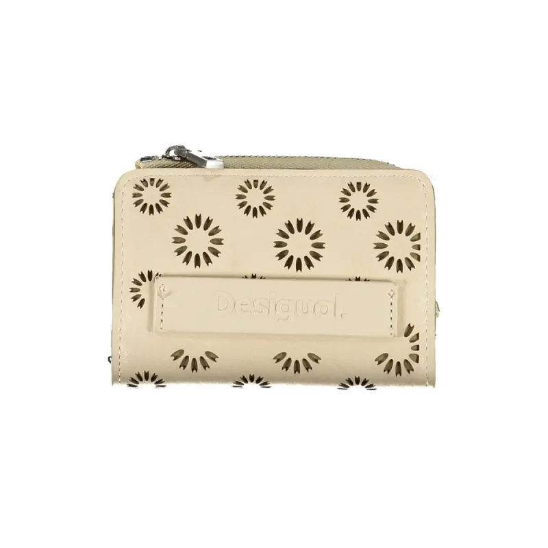Beige Polyethylene Wallet sold by Louxly