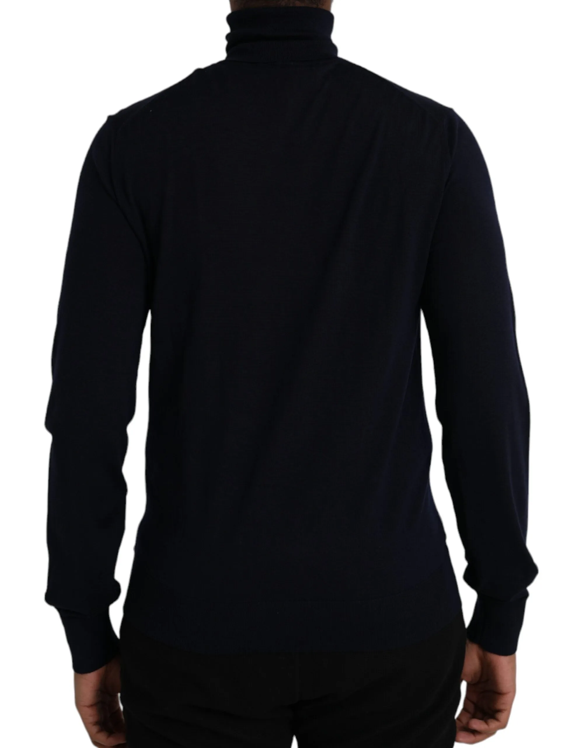 Blue Wool Crown Turtleneck Pullover Sweater sold by Louxly product image thumbnail 3