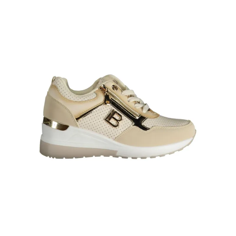 Beige Polyester Sneaker sold by Louxly