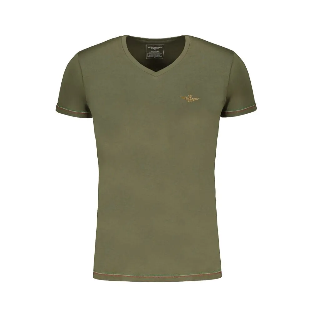 Green Cotton T-Shirt sold by Louxly