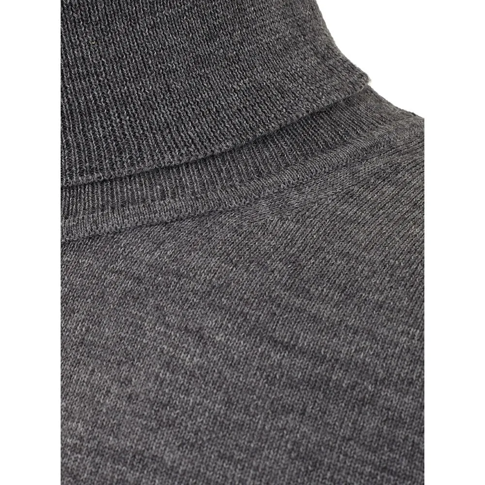 Elegant Gray Wool Sweater for Men sold by Louxly product image thumbnail 3