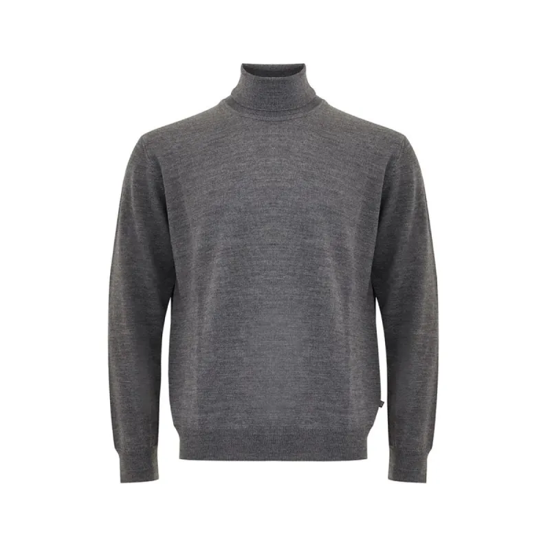 Elegant Gray Wool Sweater for Men sold by Louxly