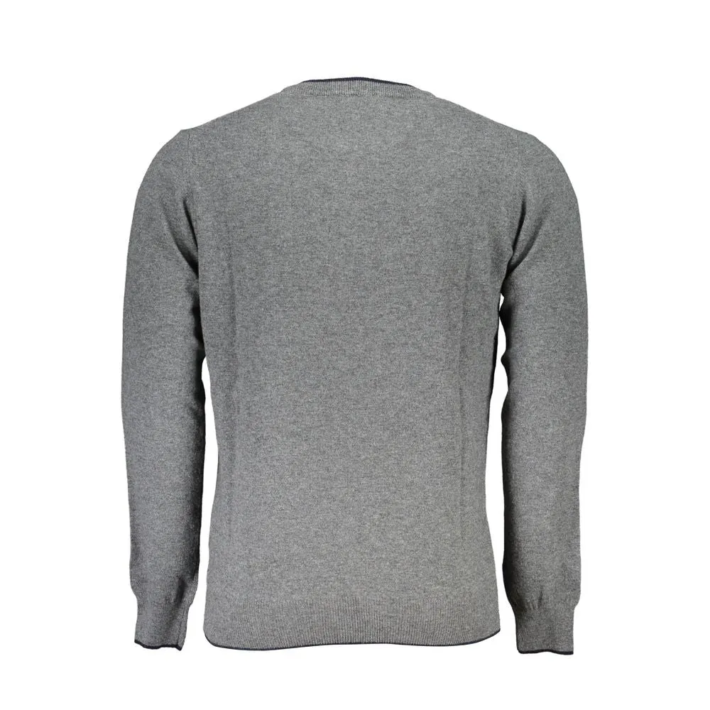 Eco-Conscious Gray Crew Neck Sweater sold by Louxly product image thumbnail 2