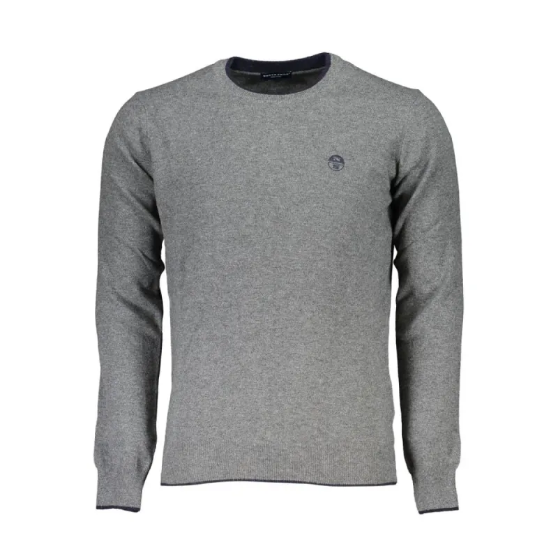 Eco-Conscious Gray Crew Neck Sweater sold by Louxly