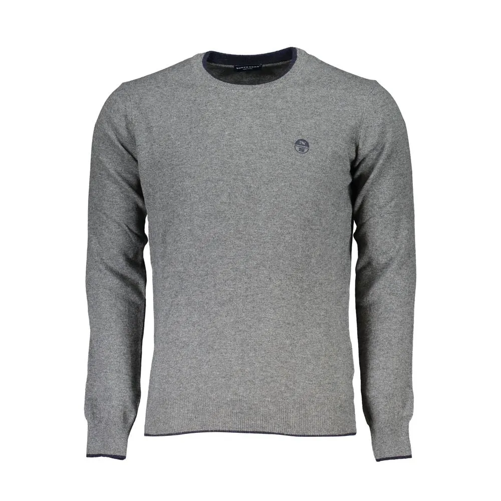 Eco-Conscious Gray Crew Neck Sweater sold by Louxly
