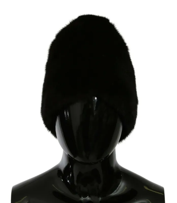 Elegant Black Silk Beanie - Chic Autumn/Winter Accessory sold by Louxly