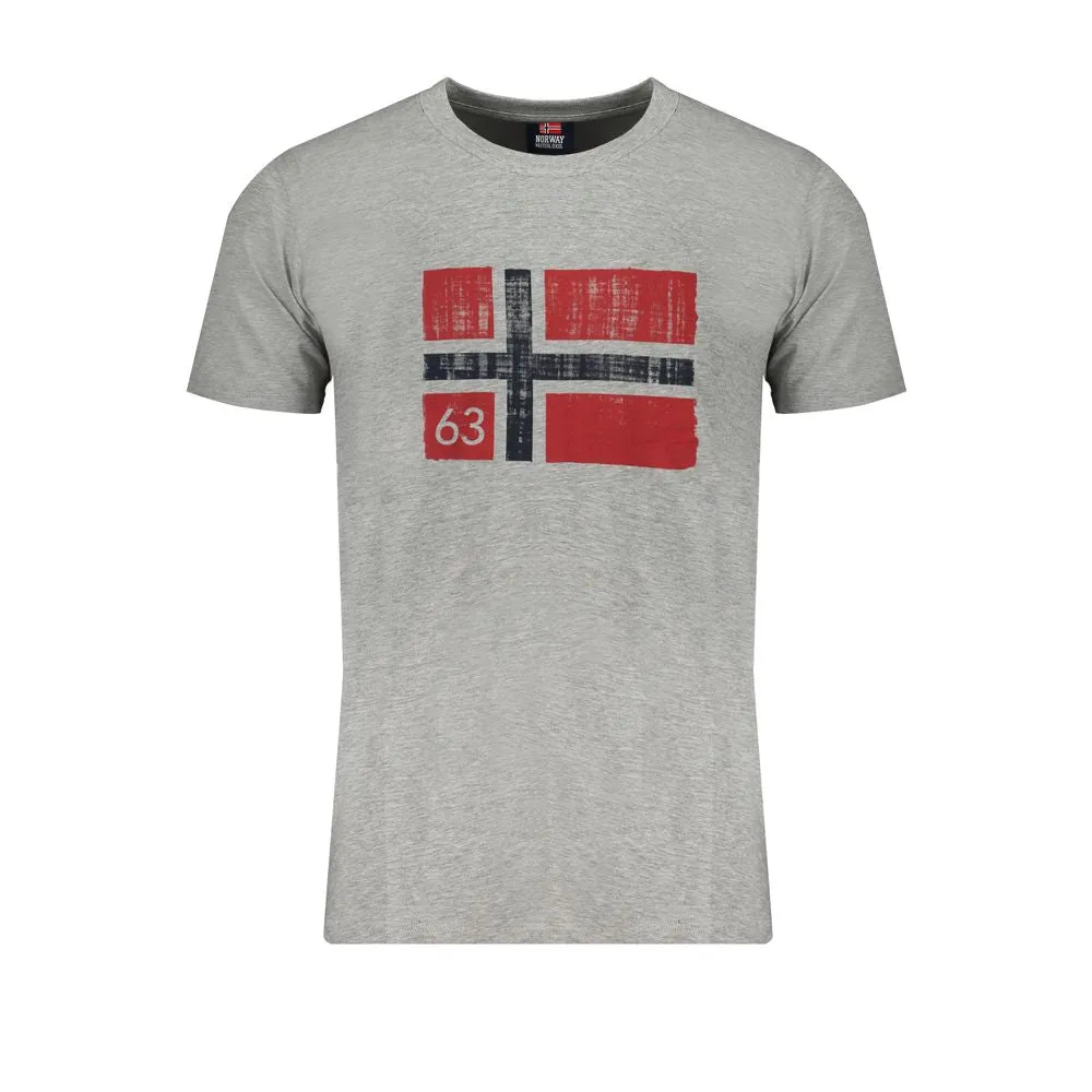 Gray Cotton T-Shirt sold by Louxly