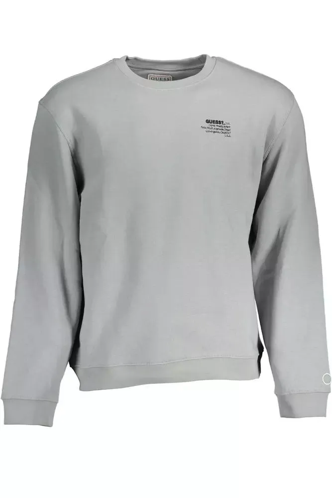 Chic Embroidered Logo Gray Sweatshirt sold by Louxly