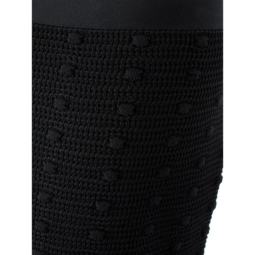 Elegant Black Cotton Skirt sold by Louxly product image thumbnail 3