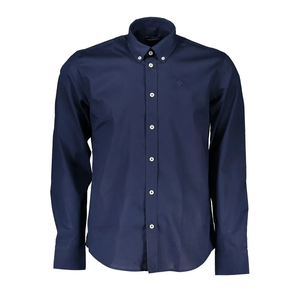 Blue Cotton Mens Shirt sold by Louxly