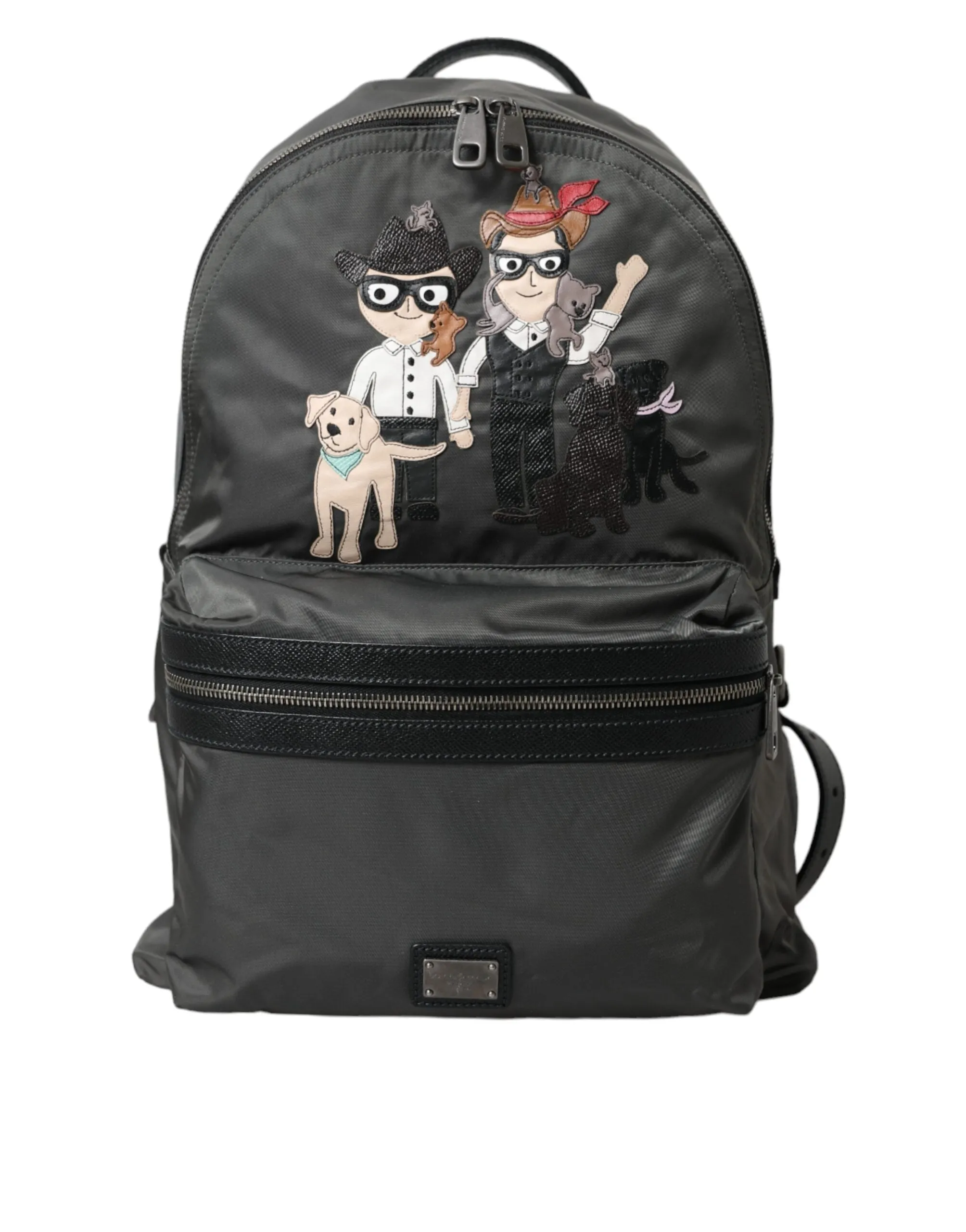 Dark Gray Nylon #DGFamily Patch Men Backpack Bag sold by Louxly product image thumbnail 2