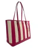 Jet Set Travel Large TZ Shoulder PVC Tote Bag Purse Pink sold by Louxly