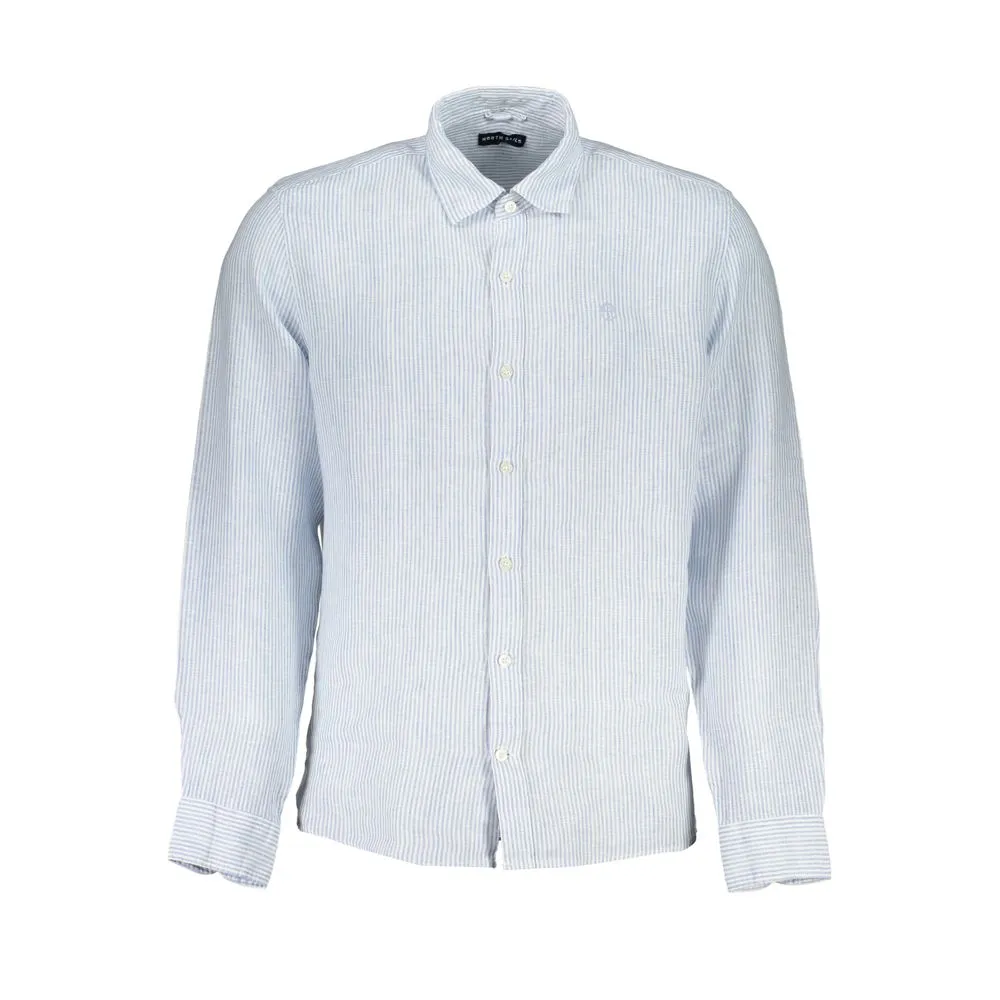 Light Blue Linen Shirt sold by Louxly