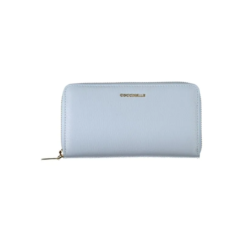Light Blue Leather Wallet sold by Louxly