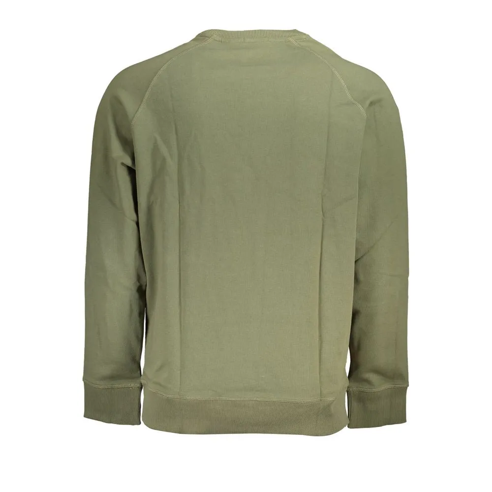 Classic Green Brushed Crew Neck Sweatshirt sold by Louxly product image thumbnail 2