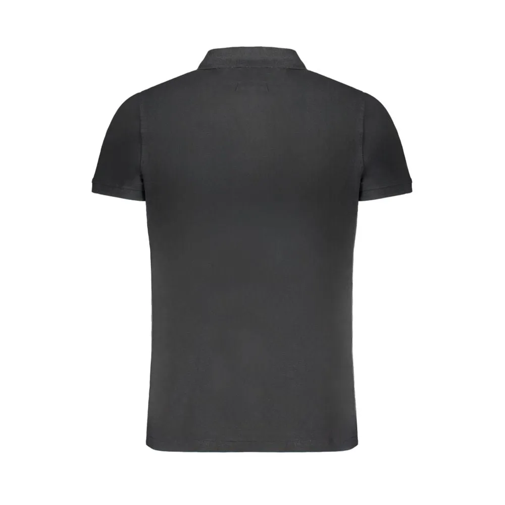 Black Cotton Polo Shirt sold by Louxly product image thumbnail 2