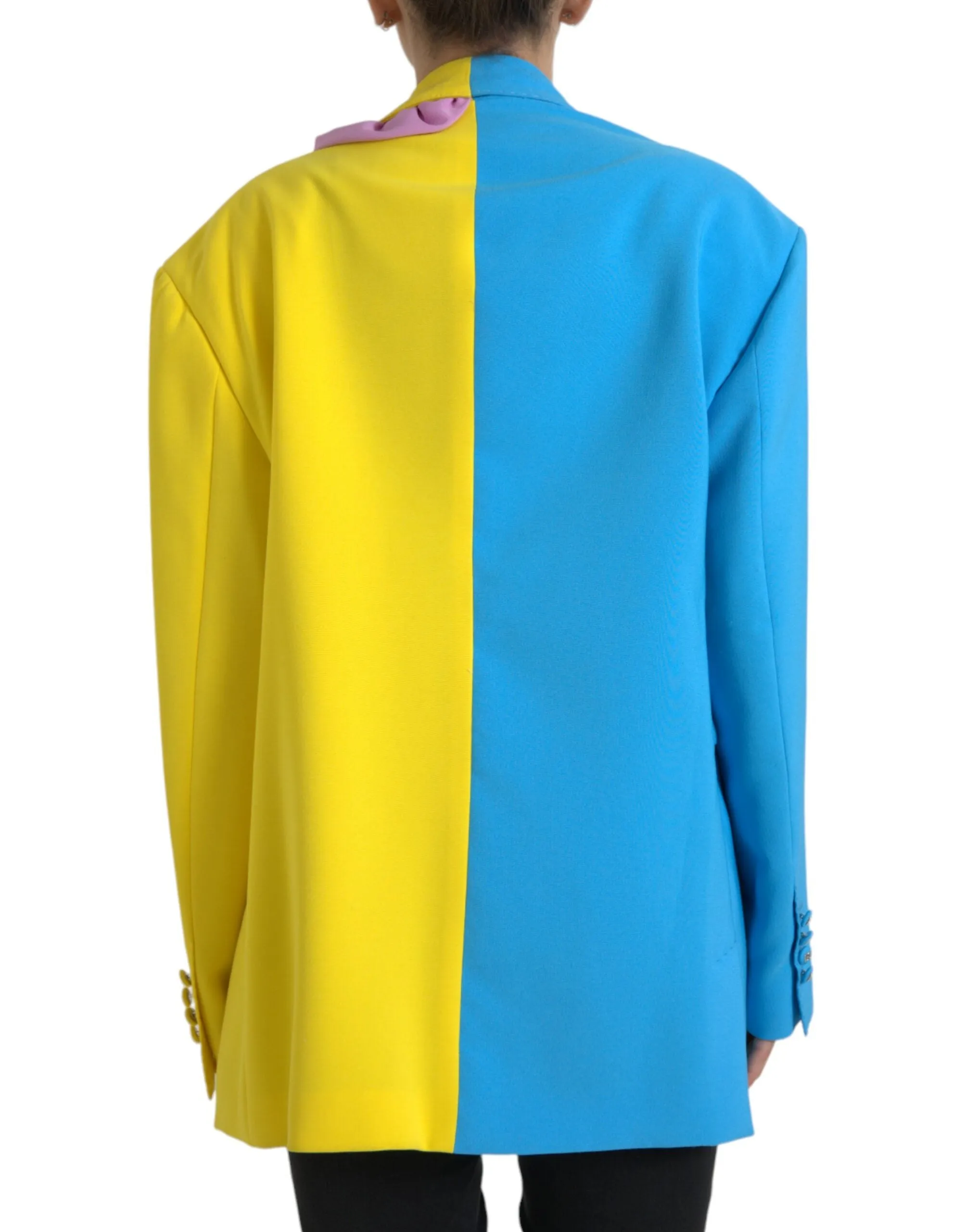 Multicolor Patchwork Trench Coat Jacket sold by Louxly product image thumbnail 3