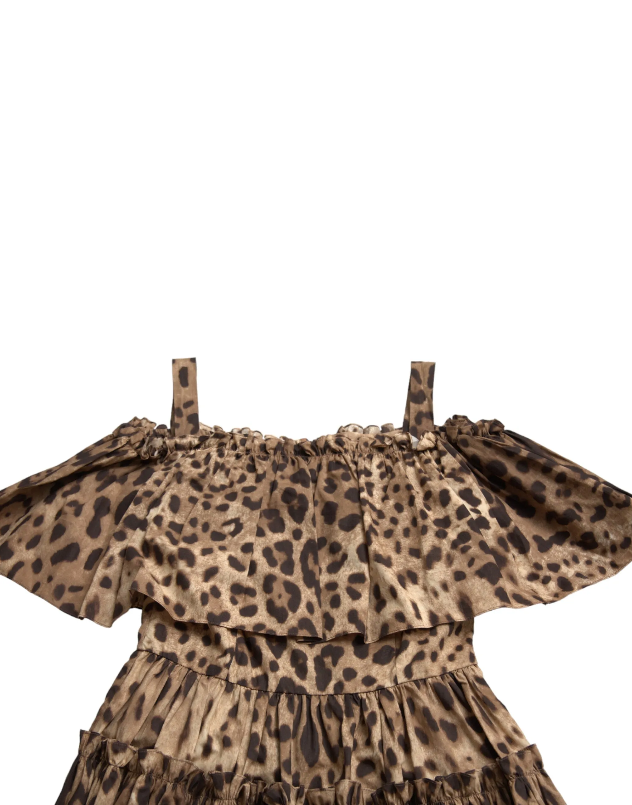 Leopard Print A-Line Cotton Dress sold by Louxly product image thumbnail 5