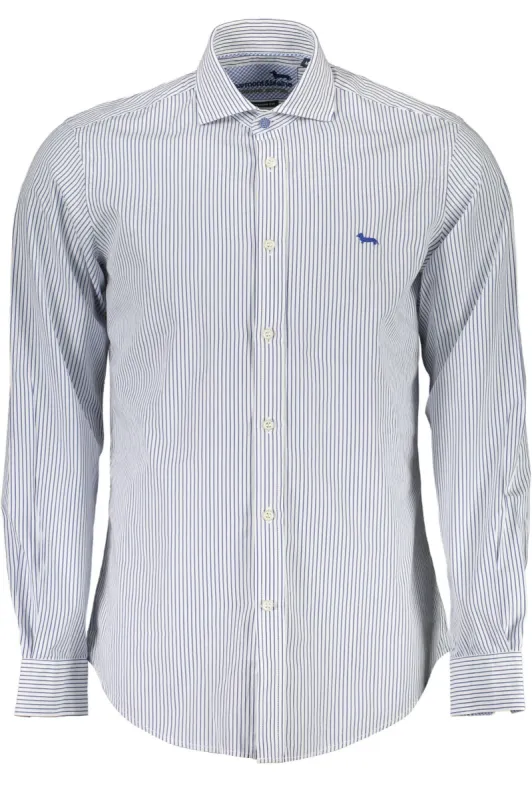 Elegant White Narrow Fit Long Sleeve Shirt sold by Louxly