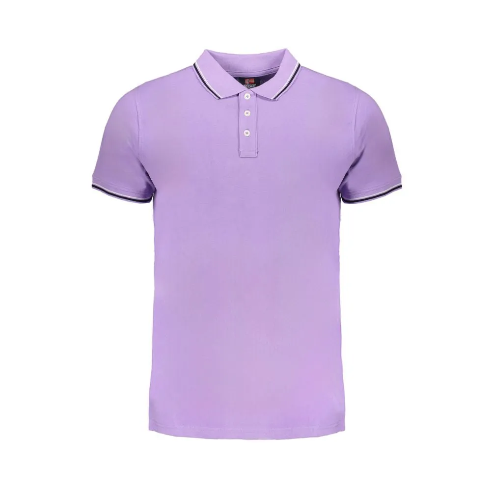 Purple Cotton Polo Shirt sold by Louxly