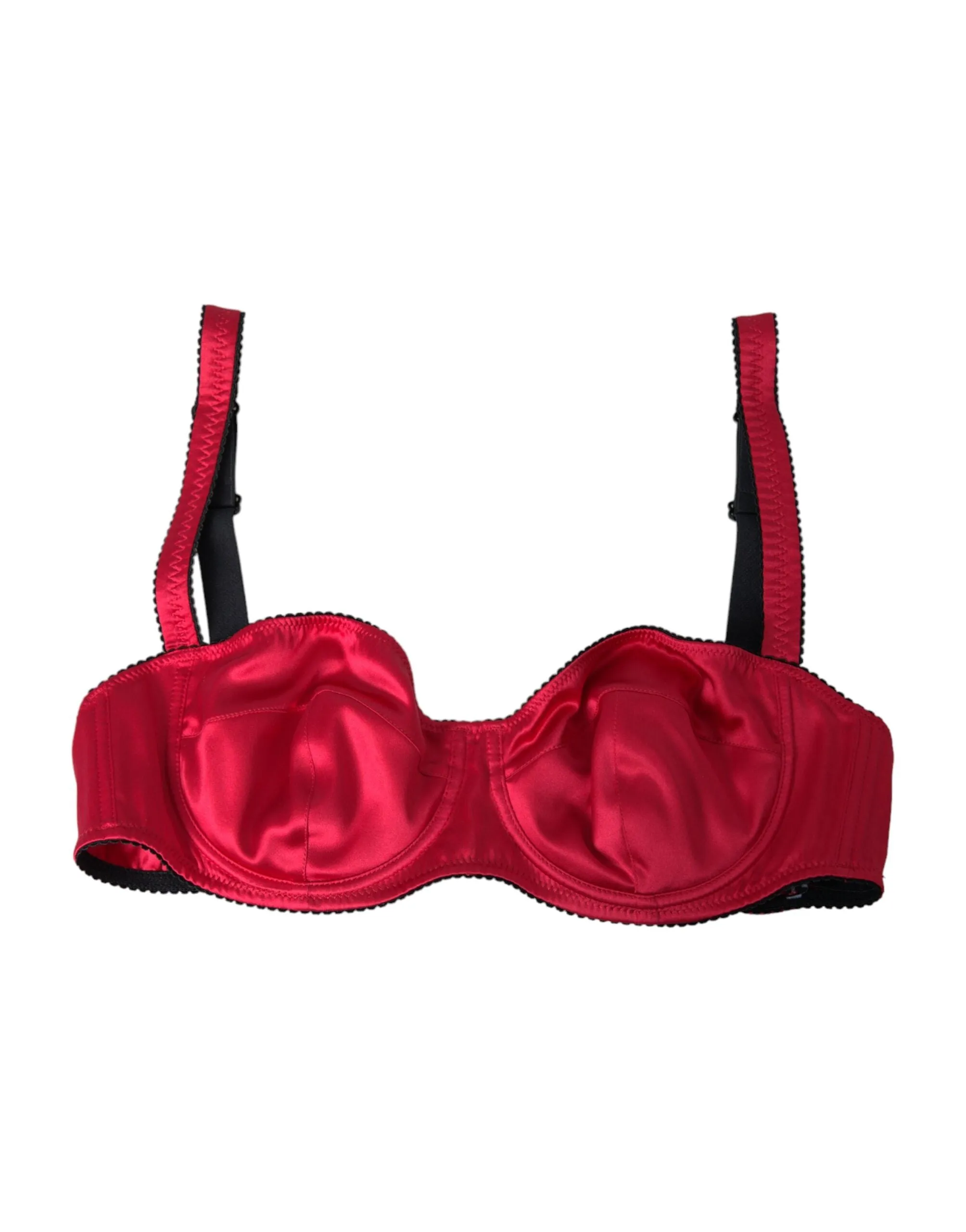 Bordeaux Silk Stretch Balconcino Bra Underwear sold by Louxly product image thumbnail 2