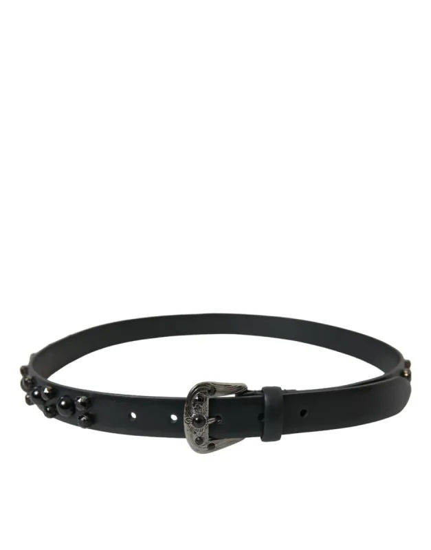 Engraved Logo Leather Waist Belt sold by Louxly