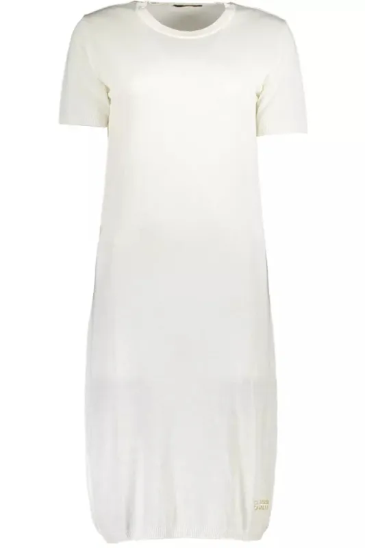 White Viscose Women Dress sold by Louxly