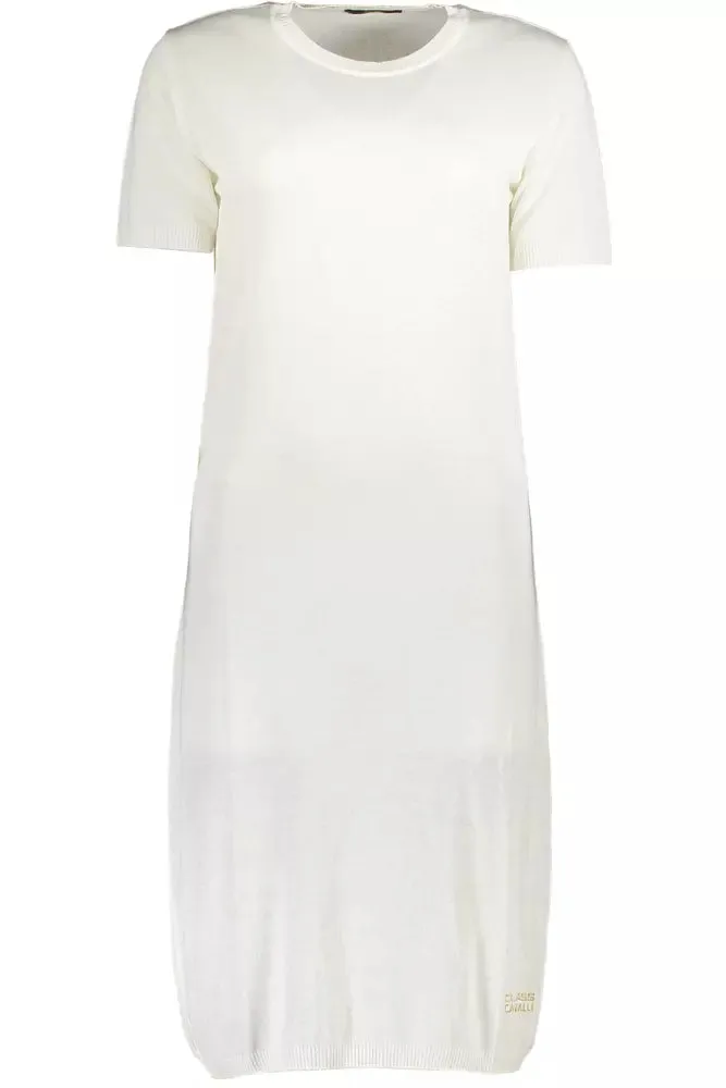 White Viscose Women Dress sold by Louxly