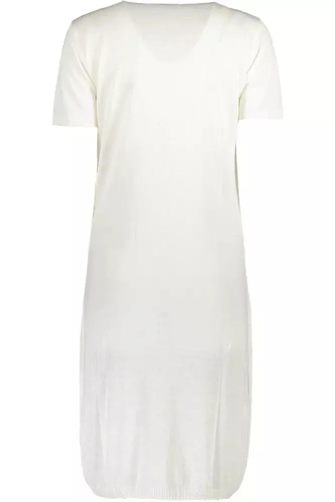 White Viscose Women Dress sold by Louxly product image thumbnail 2