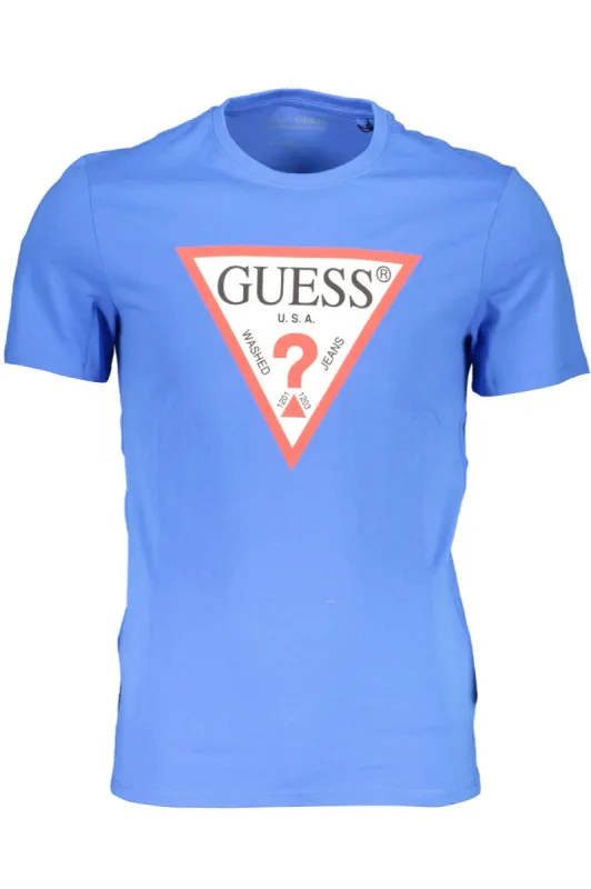 Blue Cotton Men T-Shirt sold by Louxly