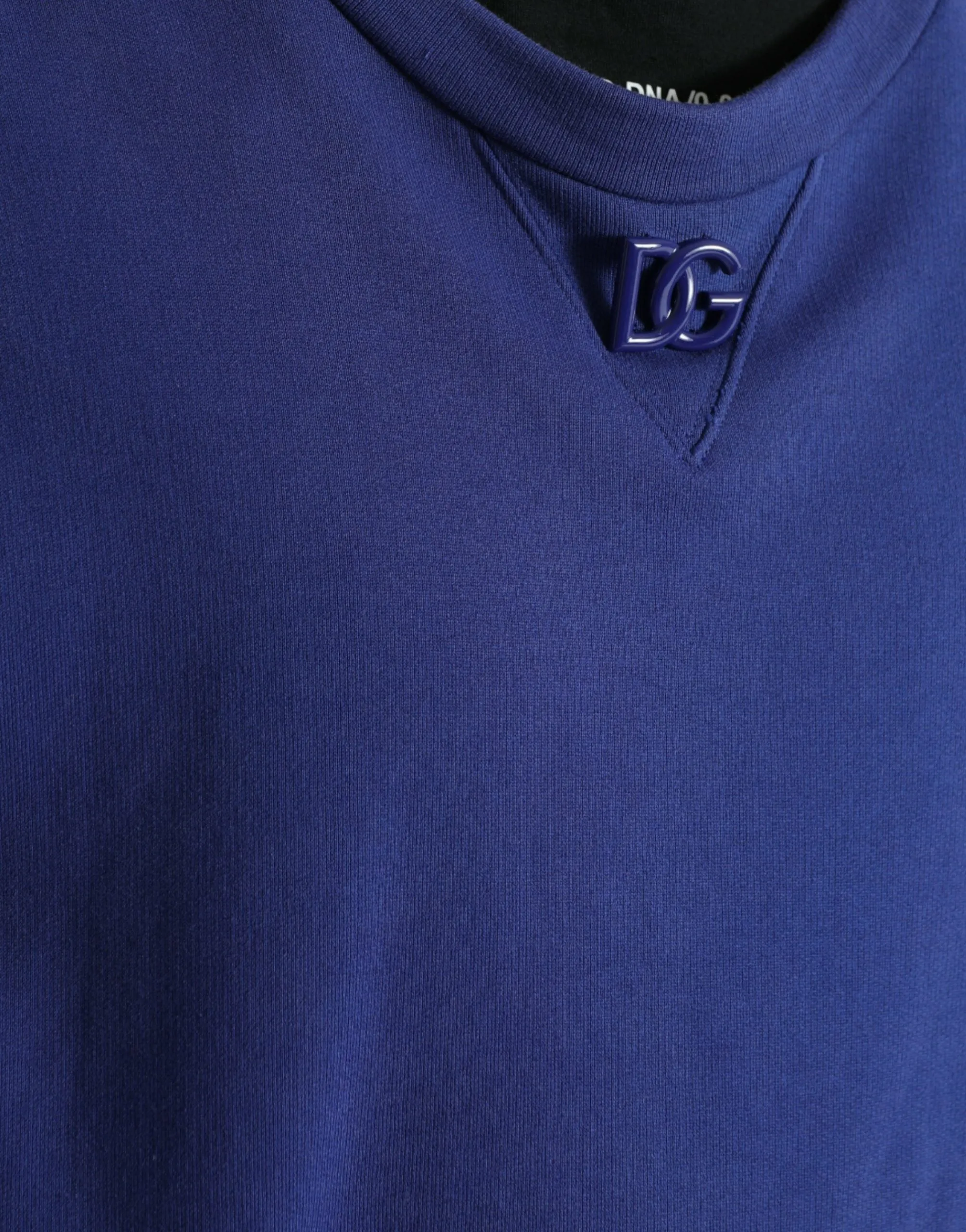 Royal Blue Cotton Crewneck Sweater sold by Louxly product image thumbnail 5