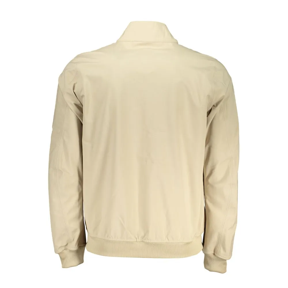 Beige Contrast Detail Sports Jacket sold by Louxly product image thumbnail 2