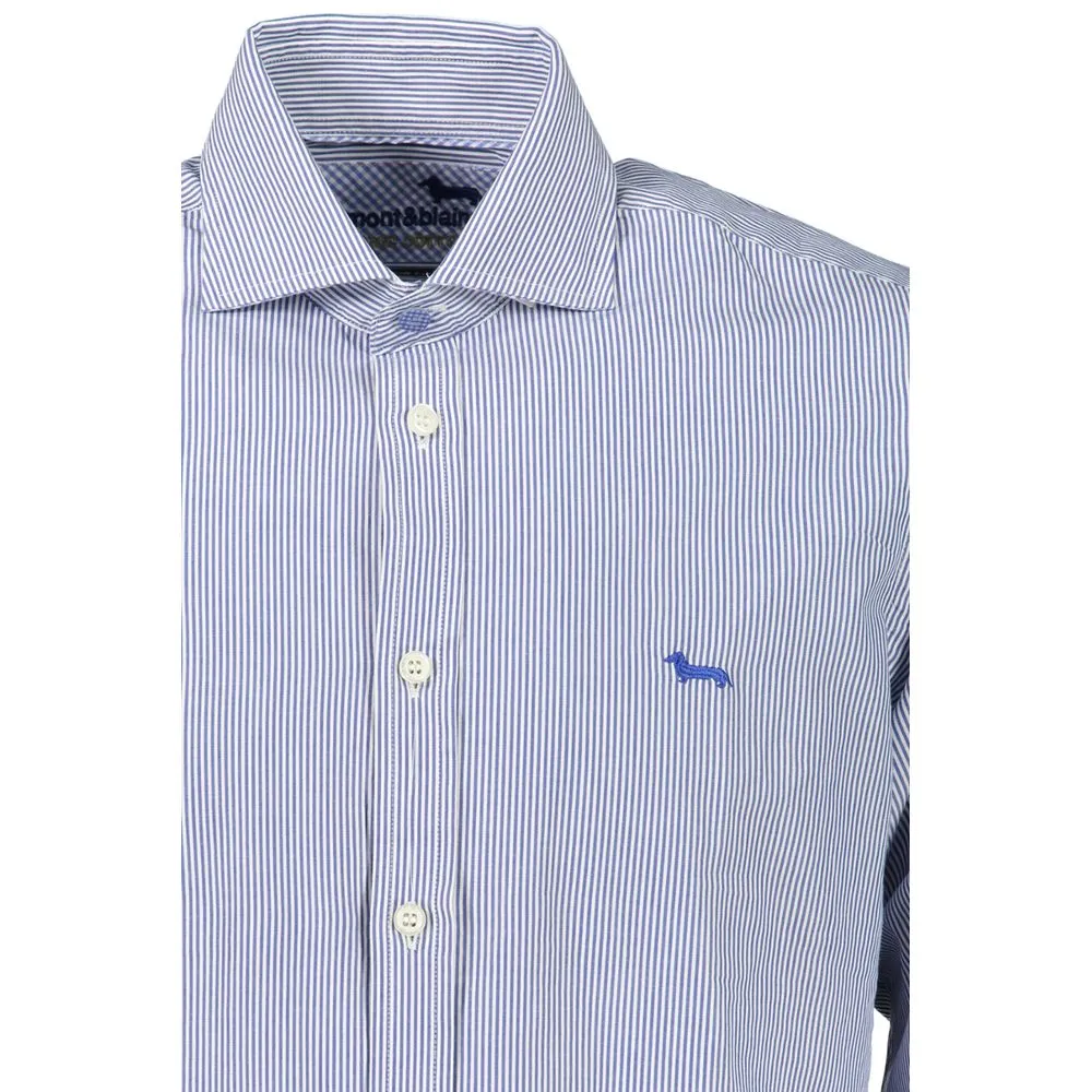 Elegant Blue Organic Cotton Shirt sold by Louxly product image thumbnail 3