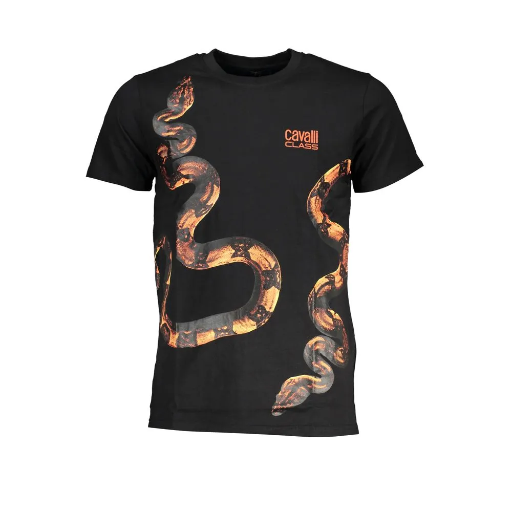 Black Cotton T-Shirt sold by Louxly