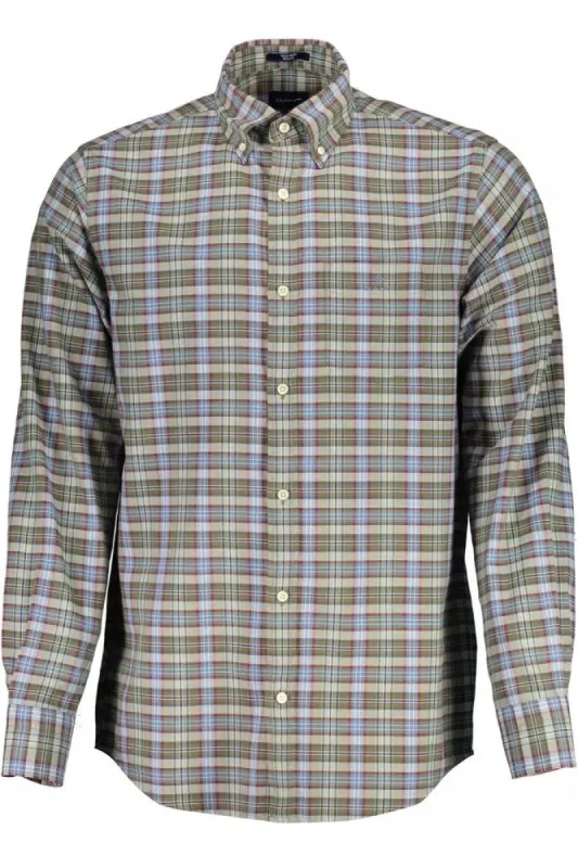 Classic Green Button-Down Shirt sold by Louxly