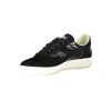 Chic Black Lace-Up Sneakers with Swarovski Crystals sold by Louxly