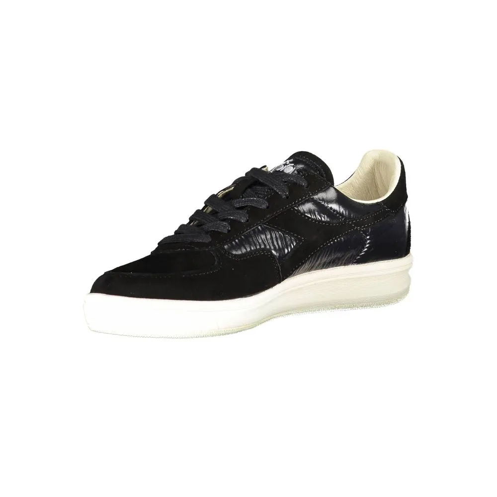 Chic Black Lace-Up Sneakers with Swarovski Crystals sold by Louxly product image thumbnail 3