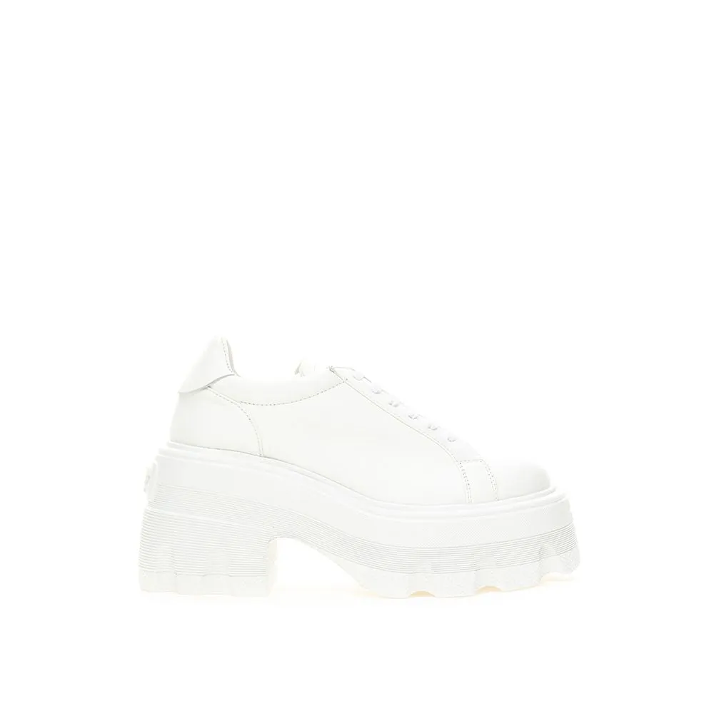 Pristine White Leather Sneakers sold by Louxly