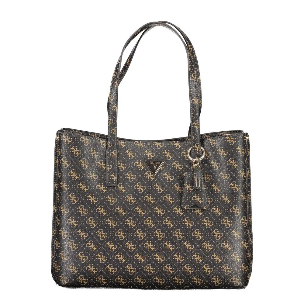 Brown Polyethylene Handbag sold by Louxly