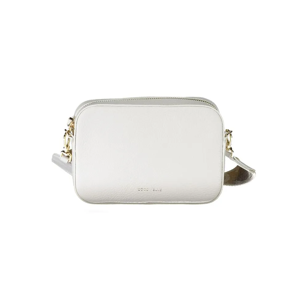 White Leather Handbag sold by Louxly
